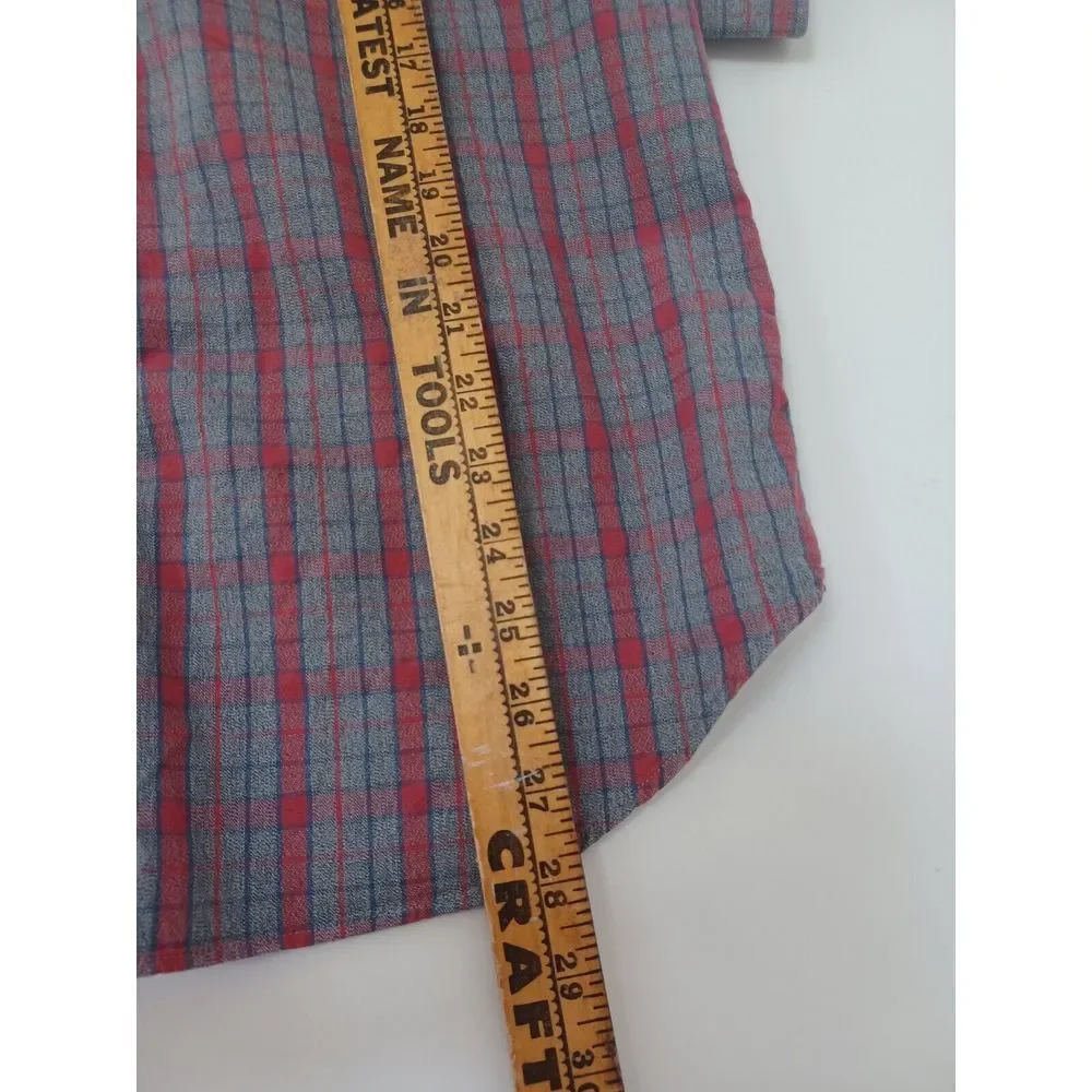 J. CREW Plaid Button Down Mens Large‎